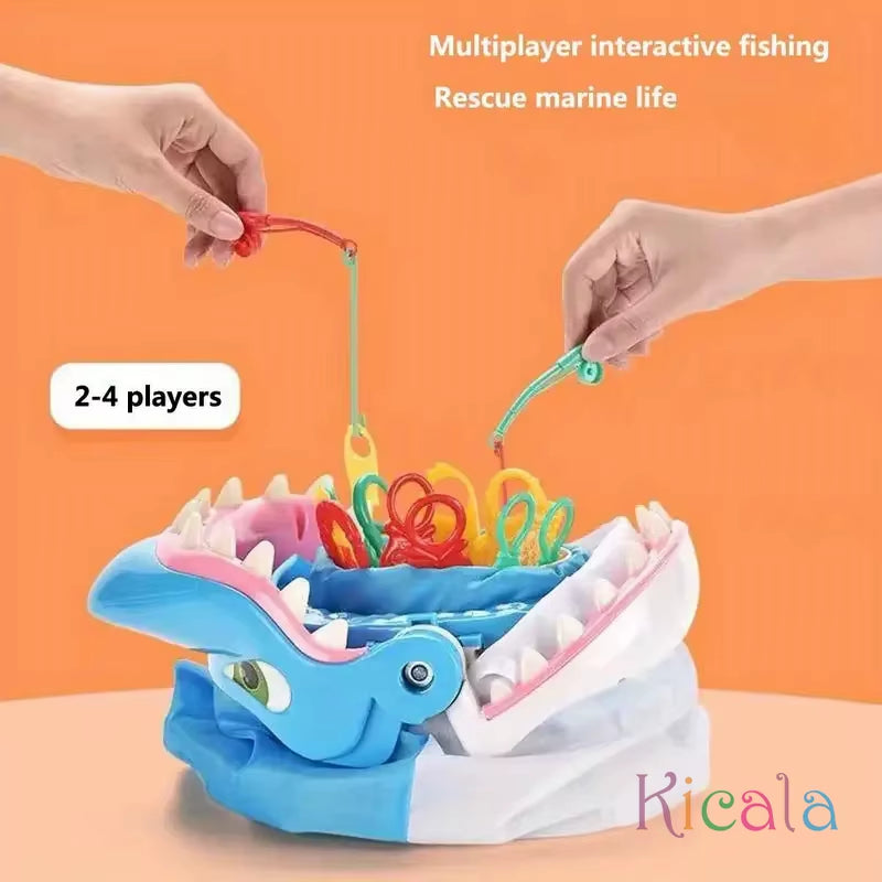 Shark Bite Family Game Colorful Sea Creatures Fishing Adventure Party Game Toys for Kids Adults Christmas Birthday Toy Gifts
