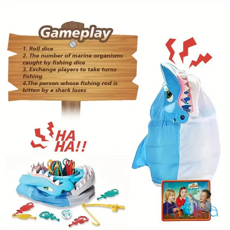 Shark Bite Family Game Colorful Sea Creatures Fishing Adventure Party Game Toys for Kids Adults Christmas Birthday Toy Gifts
