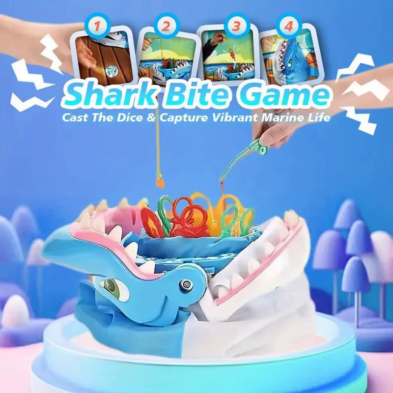 Shark Bite Family Game Colorful Sea Creatures Fishing Adventure Party Game Toys for Kids Adults Christmas Birthday Toy Gifts