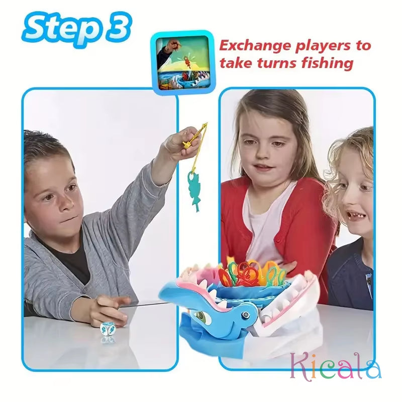 Shark Bite Family Game Colorful Sea Creatures Fishing Adventure Party Game Toys for Kids Adults Christmas Birthday Toy Gifts